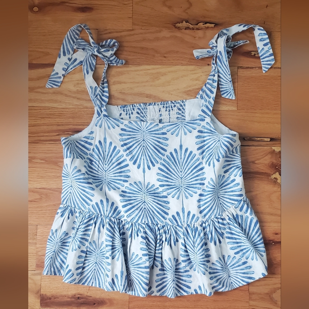 Joie Cotton Peplum Top